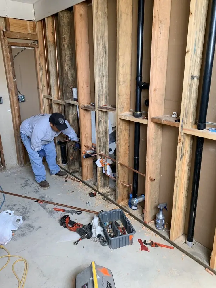 Commercial rough-in plumbing for Gas Line Repair in New Irving Park